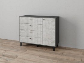 Комод «Катрин-13» (графит/мальта) в Бородино - borodino.mebel-nsk.ru | фото