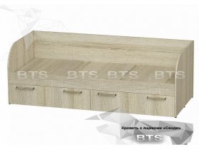 Кровать детская Сенди КР-01 (BTS) в Бородино - borodino.mebel-nsk.ru | фото