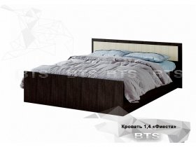 Кровать двуспальная 1,4м LIGHT Фиеста (BTS) в Бородино - borodino.mebel-nsk.ru | фото