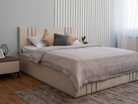 Кровать двуспальная 1,8м с подъем. мех. Леванте в Бородино - borodino.mebel-nsk.ru | фото