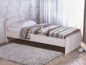 Кровать односпальная 80 с низкой спинкой (ясень шимо светлый) в Бородино - borodino.mebel-nsk.ru | фото