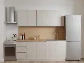 Кухонный гарнитур Мори 2,0 м (сатин) в Бородино - borodino.mebel-nsk.ru | фото