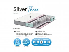 Матрас Silver Three в Бородино - borodino.mebel-nsk.ru | фото