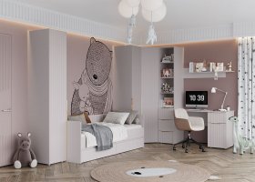 Модульная детская «Тефия» (тефия/софт сантьяго) в Бородино - borodino.mebel-nsk.ru | фото