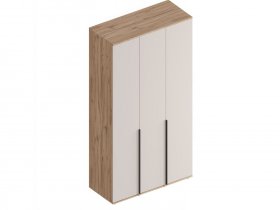 Шкаф 3-ств Сицилия (дуб альпийский/тефия) в Бородино - borodino.mebel-nsk.ru | фото