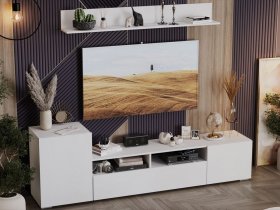 Стенка «Сильвия» (белый ясень) в Бородино - borodino.mebel-nsk.ru | фото