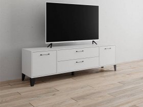 Тумба под ТВ Парус-13 (белый) в Бородино - borodino.mebel-nsk.ru | фото